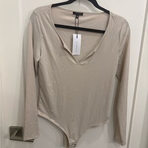 NWT DYNAMITE RIBBED STRETCHY BODYSUIT